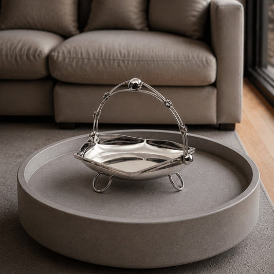 Rose-Trimmed Serving Platter